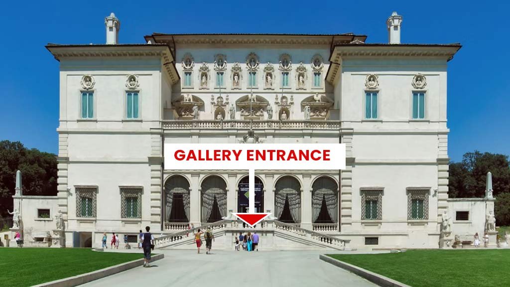 Galéria bejárata — Piazzale Scipione Borghese, 5